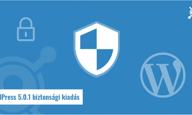 WordPress 5.0.1 biztonsági kiadás