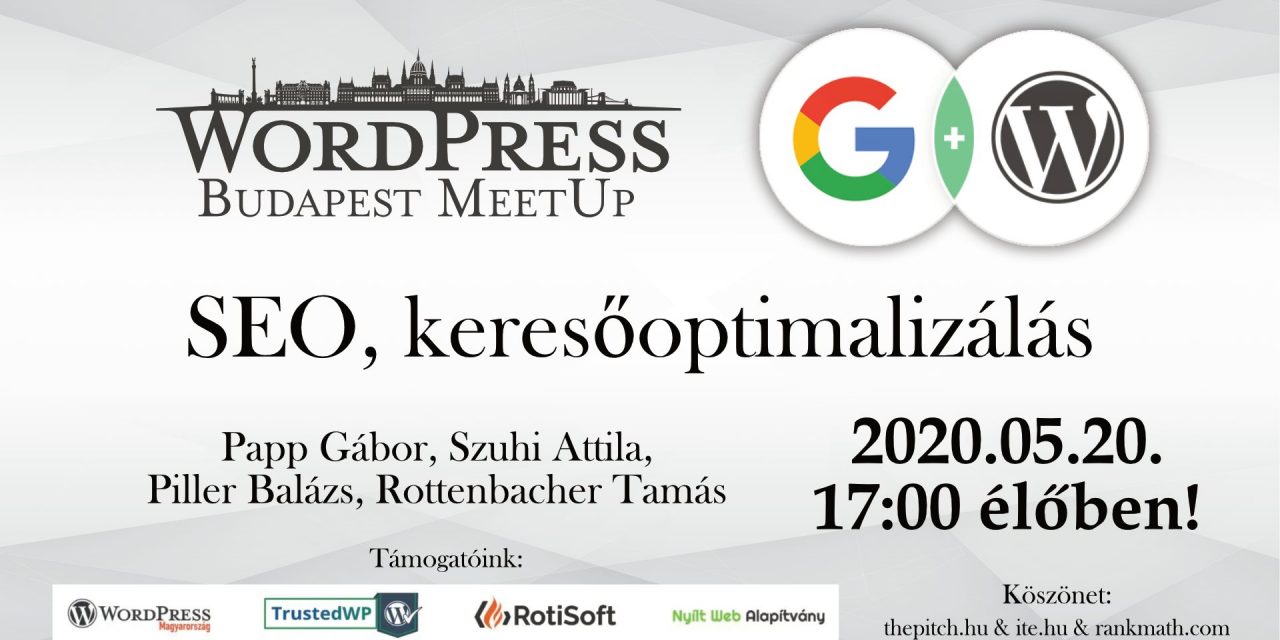 WordPress SEO – A WPMeetUp online ingyenes előadása