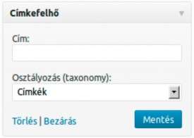 5.4.3. Címkefelhő widget