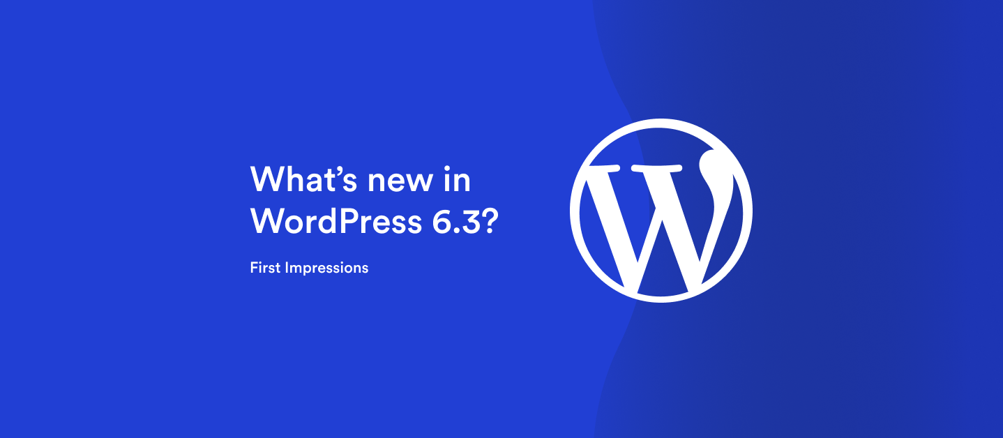 WordPress 6.3 információk