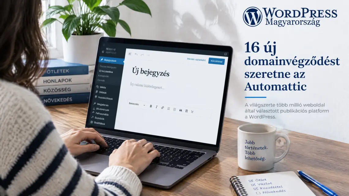 16 új domainvégződésre pályázik az Automattic